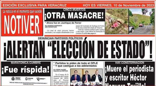 LA PORTADA - VIERNES, 10 DE NOVIEMBRE 2023