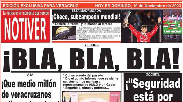 LA PORTADA - DOMINGO, 19 DE NOVIEMBRE 2023