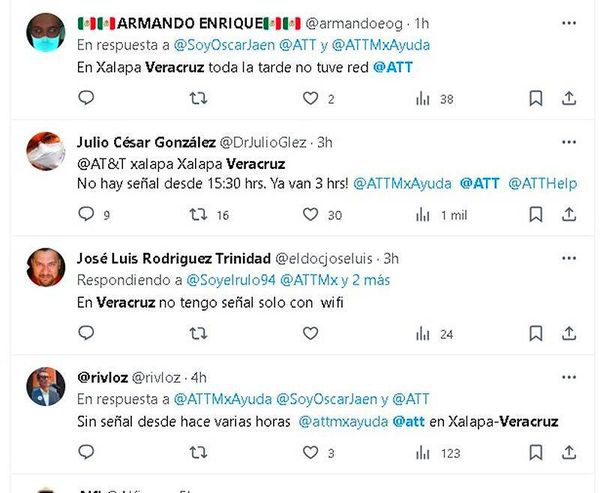 ¡SE CAE RED DE AT&T! -*Quejas de Usuarios de Xalapa y Veracruz