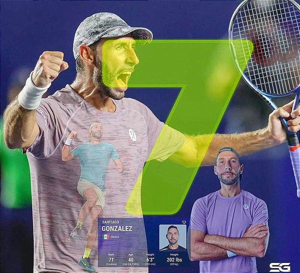 ¡SÉPTIMO EN EL MUNDO! -*Sube dos lugares en el ranking de la ATP *Está en su mejor momento de la carrera