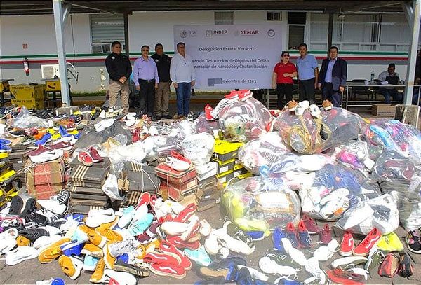 ¡DESTRUYERON 35 MIL 617 TENIS APÓCRIFOS! -FGR da Duro Golpe a la Piratería