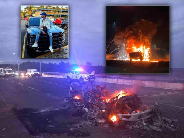 ¡SE HACE HUMO LA PAPONETA! -Quedó el puro fierro en la carretera Boca del Río-Antón Lizardo