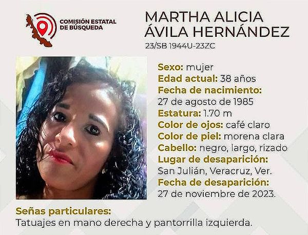 ¡MARTHA ALICIA SIGUE DESAPARECIDA! 38 AÑOS DE EDAD EN LA LOCALIDAD DE SAN JULIÁN