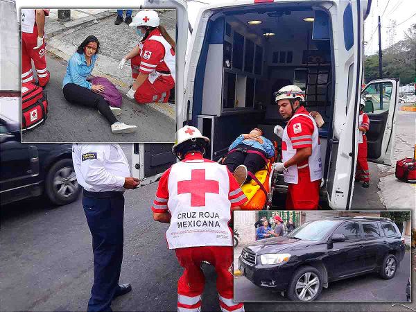 Atropellada en Simón Bolívar al Cruzar Entre los Coches...