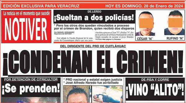 LA PORTADA - DOMINGO 28 DE ENERO 2024