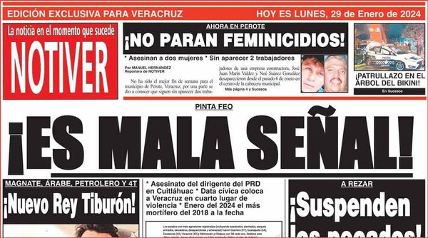 LA PORTADA - LUNES 29 DE ENERO 2024