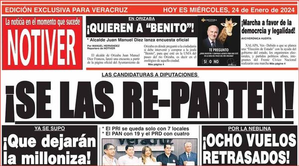 LA PORTADA - MIÉRCOLES 24 DE ENERO 2024