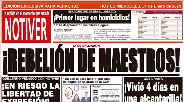 LA PORTADA - MIÉRCOLES 31 DE ENERO 2024