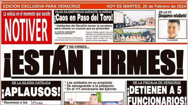 LA PORTADA - MARTES 20 DE FEBRERO 2024