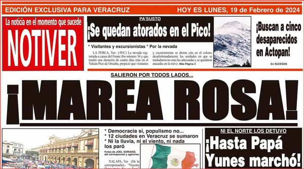 LA PORTADA - LUNES 19 DE FEBRERO 2024