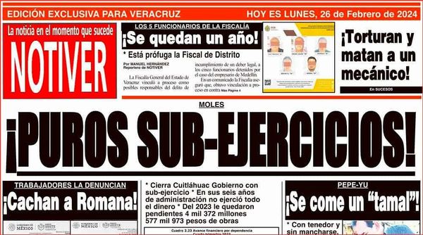 LA PORTADA - LUNES 26 DE FEBRERO 2024