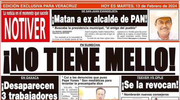 LA PORTADA - MARTES 13 DE FEBRERO 2024