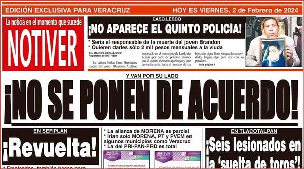LA PORTADA - VIERNES 2 DE FEBRERO 2024