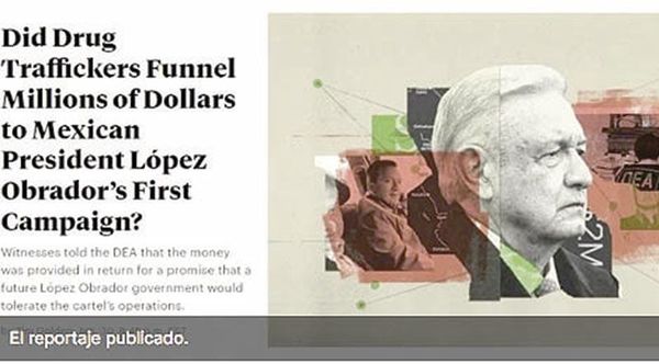 ¡AMLO ACUSA AL GOBIERNO DE EU POR REPORTAJE DE SOBORNOS DEL CÁRTEL A SU CAMPAÑA!