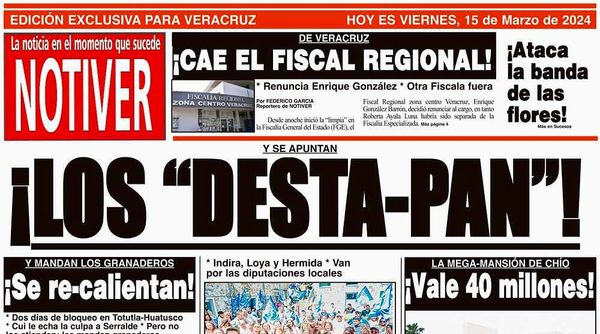 LA PORTADA - VIERNES 15 DE MARZO 2024