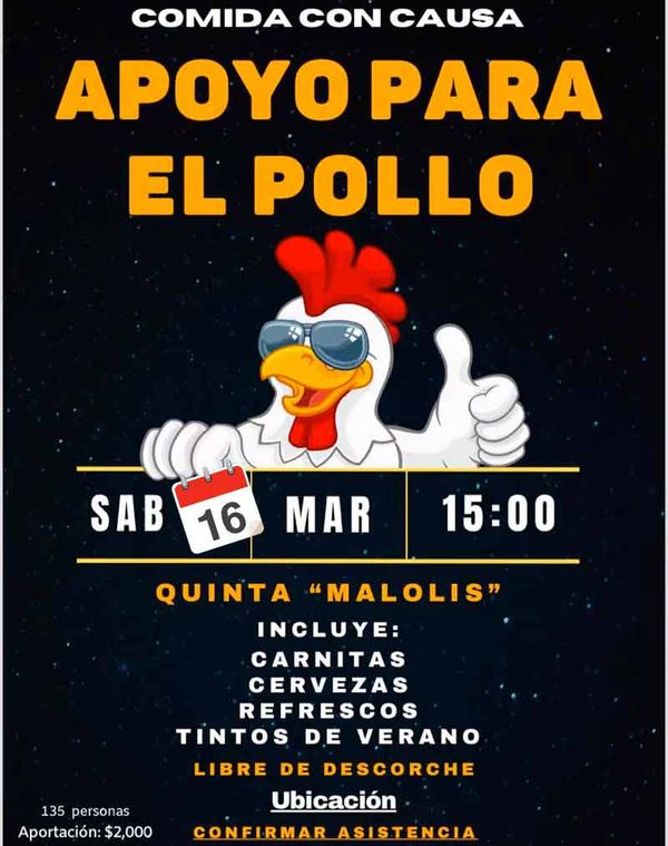 ¡APOYO PARA EL POLLO! - COMIDA CON CAUSA EN APOYO A PÉREZ FRAGA