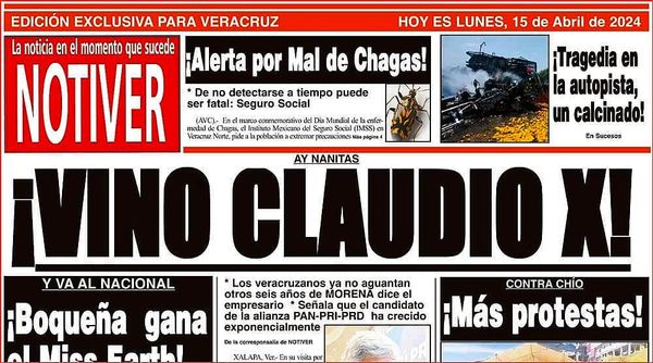 LA PORTADA - LUNES 15 DE ABRIL 2024