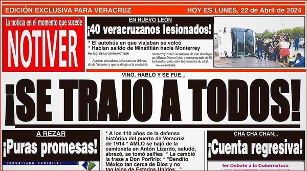 LA PORTADA - LUNES 22 DE ABRIL 2024