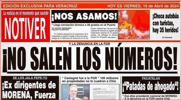 LA PORTADA - VIERNES 19 DE ABRIL 2024