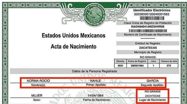 ¡CHÍO VS. CHIKI-YUNES! - *Por decirle “zacatecana” lo denuncia *Y el candidato al Senado le saca su acta de nacimiento  *Para comprobar que sí es de Zacatecas