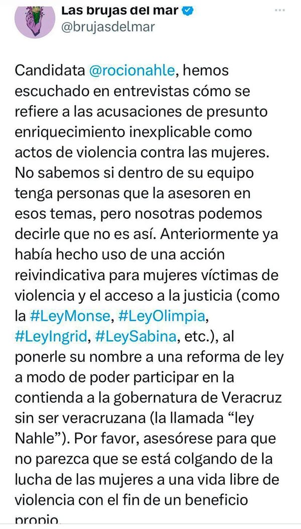 ¡BRUJAS DEL MAR CORRIGE A CHÍO! - *Señalamientos de enriquecimiento ilícito no es violencia de género