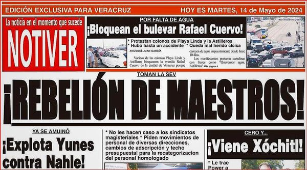 LA PORTADA - MARTES 14 DE MAYO 2024
