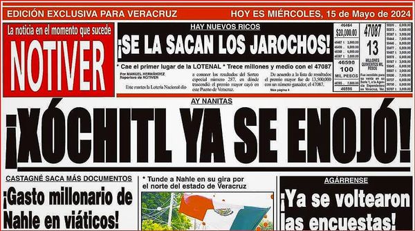 LA PORTADA - MIÉRCOLES 15 DE MAYO 2024