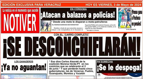 LA PORTADA - VIERNES 3 DE MAYO 2024