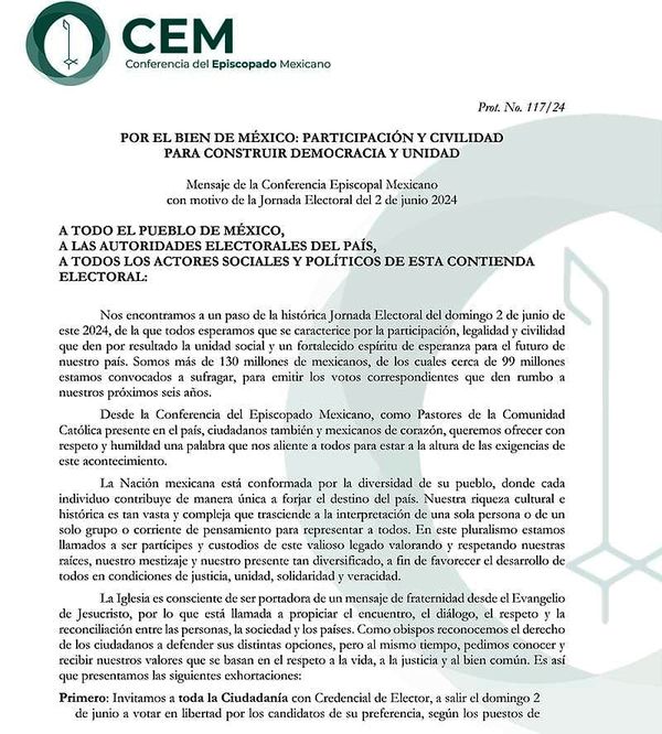 ¡HAY QUE REZAR! - POR LAS ELECCIONES