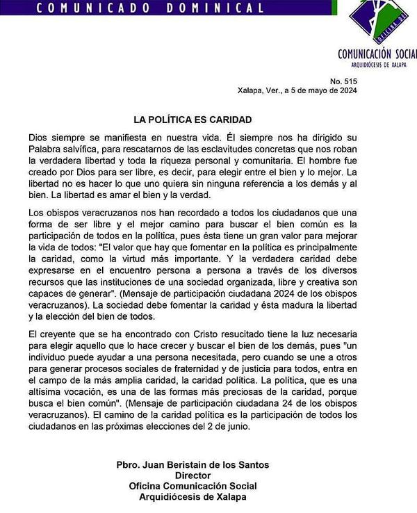 ¡HAY QUE VOTAR! - *“La libertad no es hacer lo que uno quiera sin ninguna referencia a los demás y al bien”