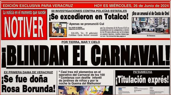 LA PORTADA - MIÉRCOLES 26 DE JUNIO 2024