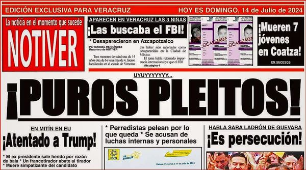 LA PORTADA - DOMINGO 14 DE JULIO 2024