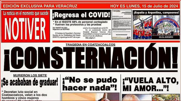 LA PORTADA - LUNES 15 DE JULIO 2024