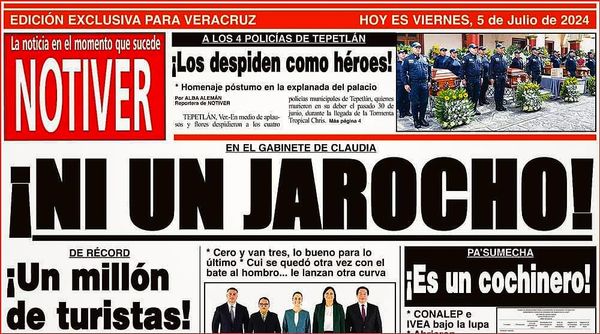 LA PORTADA - VIERNES 5 DE JULIO 2024
