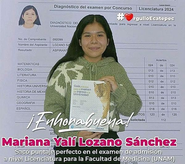 ¡SON SEIS LOS ASPIRANTES A LA UNAM QUE OBTUVIERON PUNTAJE PERFECTO!