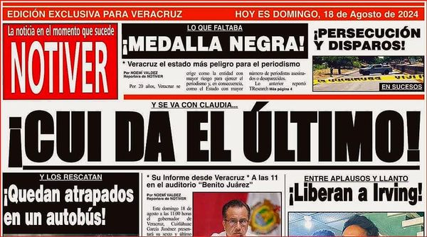 LA PORTADA - DOMINGO 18 DE AGOSTO 2024