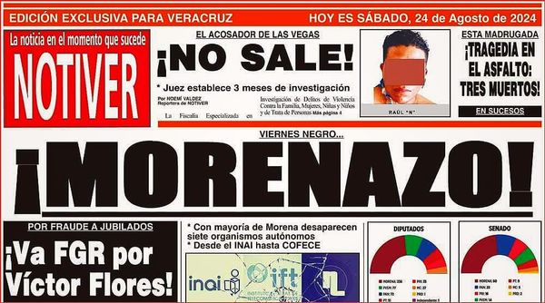 LA PORTADA - SÁBADO 24 DE AGOSTO 2024