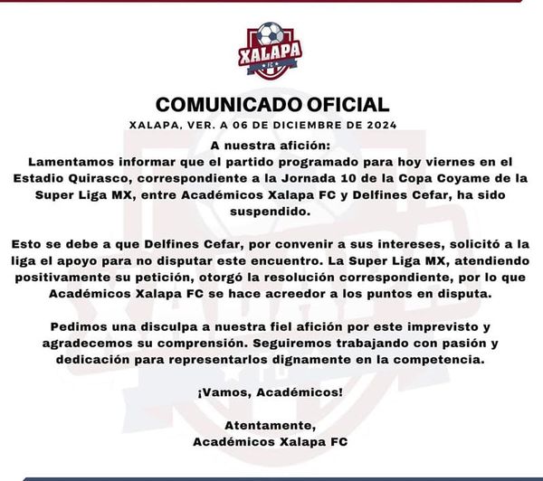 ¡XALAPA ASEGURA LUGAR EN LA LIGUILLA DE LA COPA SLMX!