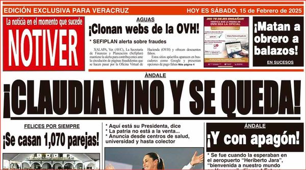 LA PORTADA - SÁBADO 15 DE FEBRERO 2025