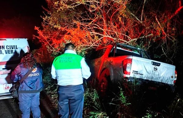 ¡DOS HERIDOS EN CHOQUE EN PAPANTLA!