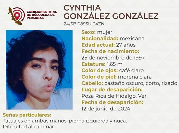 ¡CYNTHIA, ESTUDIANTE DE LA UV DESAPARECIÓ TRAS DENUNCIAR ACOSO POLICIACO HACE 8 MESES!