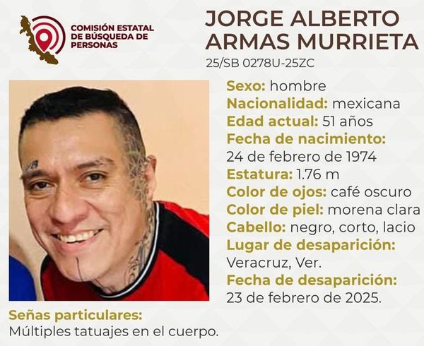 ¡DESAPARECE TATUADOR EN EL PUERTO DE VERACRUZ!