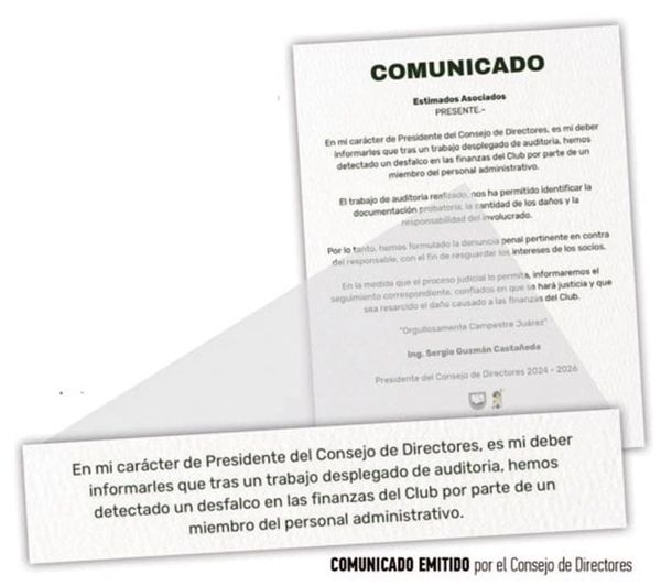 ¡DESFALCAN AL CAMPESTRE CON 21.5 MDP!