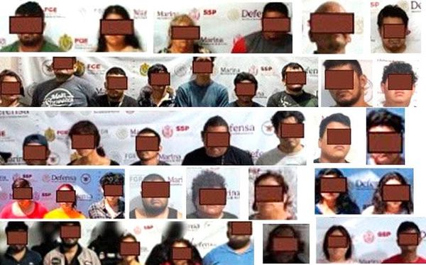 ¡40 DETENIDOS EN 19 CATEOS EN TERRITORIO VERACRUZANO!