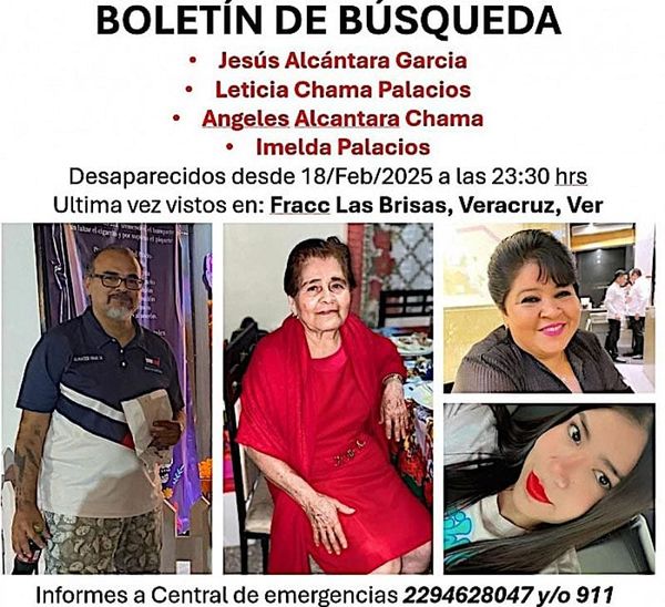 ¡DESAPARECEN CUATRO INTEGRANTES DE UNA FAMILIA!
