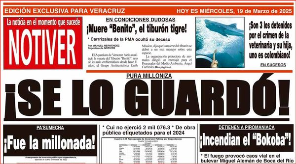 LA PORTADA - MIÉRCOLES 19 DE MARZO 2025