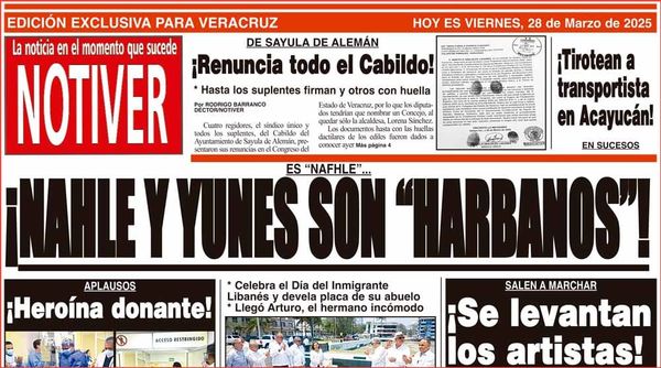 LA PORTADA - VIERNES 28 DE MARZO 2025