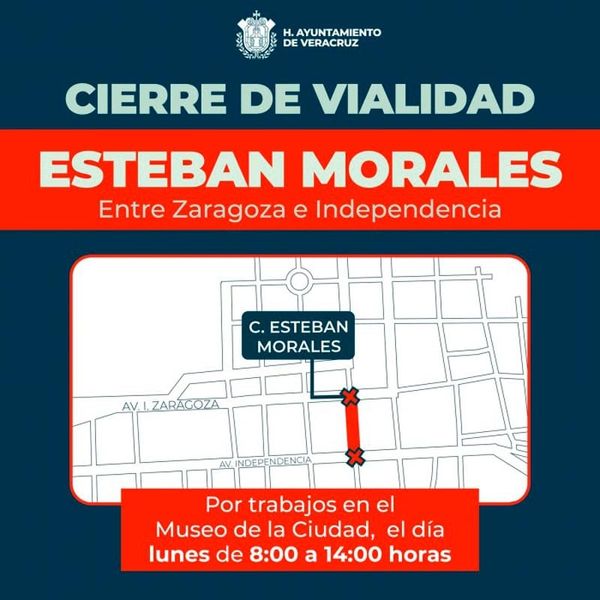 ¡CIERRE VIAL POR EL MUSEO! - *Tránsito Municipal dará movilidad