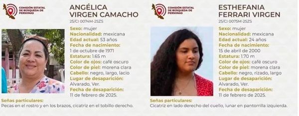 ¡APARECEN MUERTAS VETERINARIA Y SU HIJA!