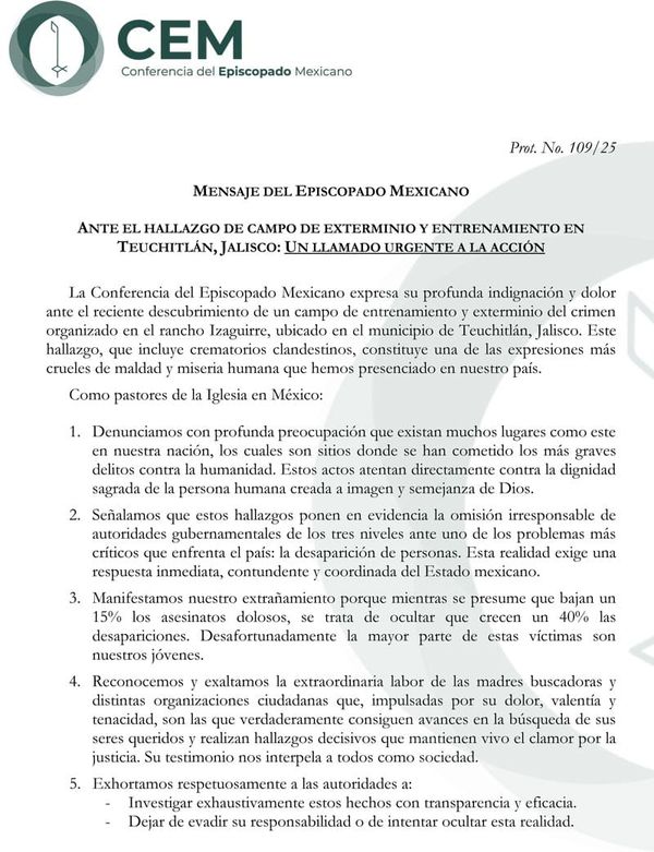 ¡DUELE MUCHÍSIMO! - *PONEN EN EVIDENCIA OMISIÓN DE AUTORIDADES *IGLESIA CATÓLICA